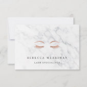 Rose Gold Lashes & Brows Geschenkgutschein (Vorderseite)
