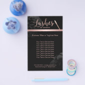 Rose Gold Lashes Makeup Artist Beauty Salon Flyer (Einzeln)