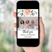 Rose Gold Lavendel Foto Dankeschön Karte