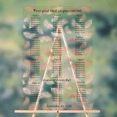 Rose Gold Leaf Muster Hochzeitskarte Acrylschild (Neutral)