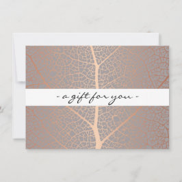 Rose Gold Leaf Treppenkatalog Geschenkgutschein