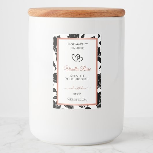 Rose Gold Lebensmitteletikett (Vorderseite)