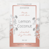 Rose Gold Lebensmitteletikett (Einzelnes Label)