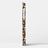 Rose Gold Leopard Handgeschriebener Name Metal Case-Mate iPhone Hülle (Rückseite / Links)