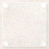 Rose Gold Leopard Print Glasuntersetzer (Rückseite)