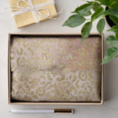 Rose Gold Leopard Print Seidenpapier (Geschenk)