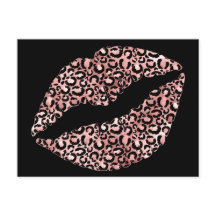 Rose Gold Leopard Spot Lipstick Kiss