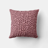 Rose Gold Leopard Tierwerbung Kissen (Rückseite)