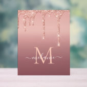 Rose Gold-Letter-Name Akrylzeichen Acrylschild (Neutral)