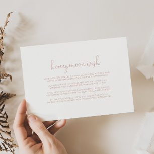 Rose Gold Liebe Extravagantes Drehbuch Flitterwoch Begleitkarte