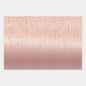 Rose Gold Liebe Geschenkpapier Set (Vorderseite 3)