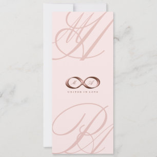 Rose Gold Liebesunendlichkeit Handklammer Hochzeit Einladung