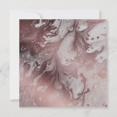 Rose Gold & Light Gray Marble Celebrate mit uns Einladung (Rückseite)