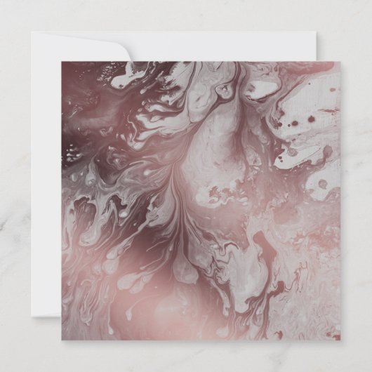 Rose Gold & Light Gray Marble Celebrate mit uns Einladung (Rückseite)