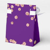 Rose Gold Lila 90. Geburtstag Danke Confetti Geschenkschachtel (Rückseite)