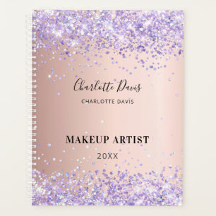 Rose Gold lila Bezeichnung Unterschrift 2026 Planer