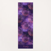 Rose Gold Lila Mandala Galaxy Celestial Yogamatte (Vorderseite)