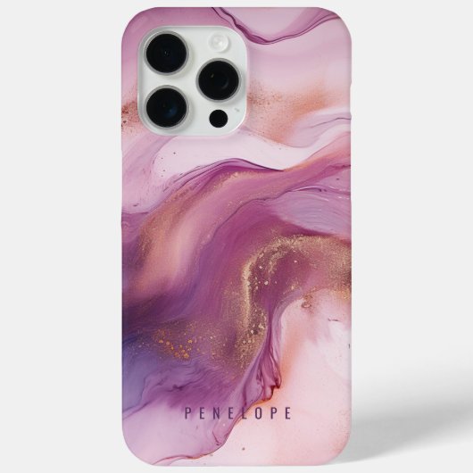 Rose Gold lila Marmor gürtel IPhone Fall Case-Mate iPhone Hülle (Rückseite)
