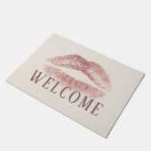 Rose Gold Lips Ein perfektes Wochenende in Locarno Fußmatte (Schrägansicht)