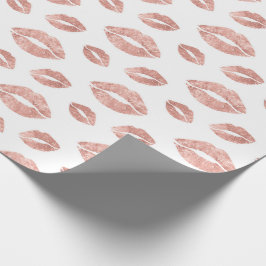 Rose Gold Lips Wrapping Paper Geschenkpackung Geschenkpapier