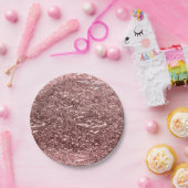 Rose Gold Liquid Chrome Metallic Glam Party Pappteller (Party)