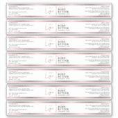 Rose Gold Logo 4 OZ Kosmetisches Jar Waterprof-Lab Aufkleber (Vorderseite)