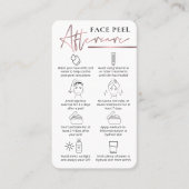 Rose Gold Logo Chemische Gesichtspolade nach der P Visitenkarte (Vorderseite)