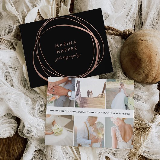 Rose-Gold-Logo für moderne Imitate Postkarte