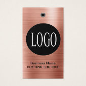 Rose-Gold-Logo mit Bar Code-Preismarken (Vorderseite)