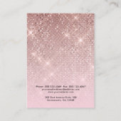 Rose Gold Logo Necklace Armband Display Card Visitenkarte (Rückseite)