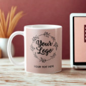 Rose Gold Logo QR Code Website Marketing Kaffeetasse