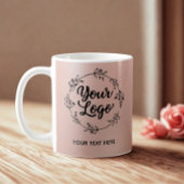 Rose Gold Logo QR Code Website Marketing Kaffeetasse
