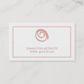 Rose-Gold-Logo Visitenkarte (Vorderseite)