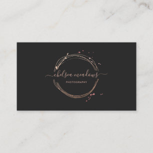Rose Gold Logo-Visitenkarte Visitenkarte