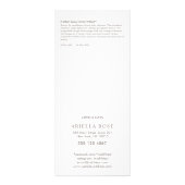 Rose Gold Lotus Massage Therapeut Preisliste Menü (Hinten)