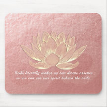 Rose Gold Lotus Yoga Medizin Lehrinstruktor Zitate
