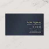 Rose Gold Lotus Yoga Visitenkarte (Rückseite)