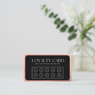 Rose Gold Loyalty Card Visitenkarte