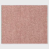 Rose Gold Luxe Glitzer Geschenkpapier (Flach)