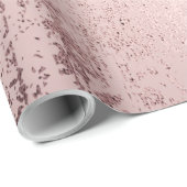 Rose Gold Luxuriöses Metalldesign Geschenkpapier (Rolleneckpunkt)