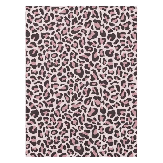 Rose Gold Luxus Leopard Print Tableclout Tischdecke (Vorderseite)