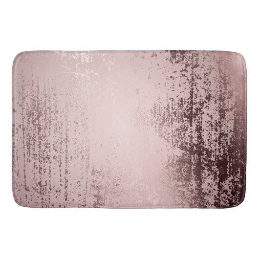 Rose Gold Luxus Metallic Badematte (Vorderseite)