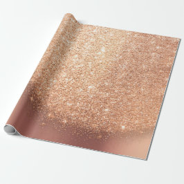 Rose Gold Makeup Confetti Glitzer Beauty Kupfer Geschenkpapier