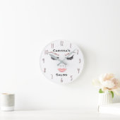 Rose Gold Makeup Gesicht Augenbrauen Lippen Glam S Runde Wanduhr (Zuhause)