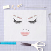 Rose Gold Makeup Gesicht Augenbrauen Lips Glam Bea Seidenpapier (Handwerk)