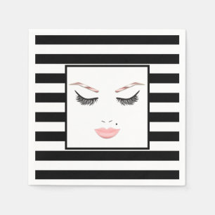 Rose Gold Makeup Gesicht Augenbrauen Lips Glam Bea Serviette