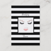 Rose Gold Makeup Gesicht Augenbrauen Lips Glam Bea Visitenkarte (Vorderseite)