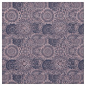 Rose Gold Mandala Collection Blaues Design Stoff (Muster)