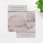 Rose Gold Mandala Light Grau Earring Display Cards (Schreibtisch)