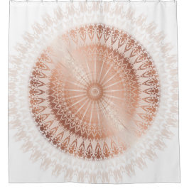 Rose Gold Mandala Moderne Duschvorhang